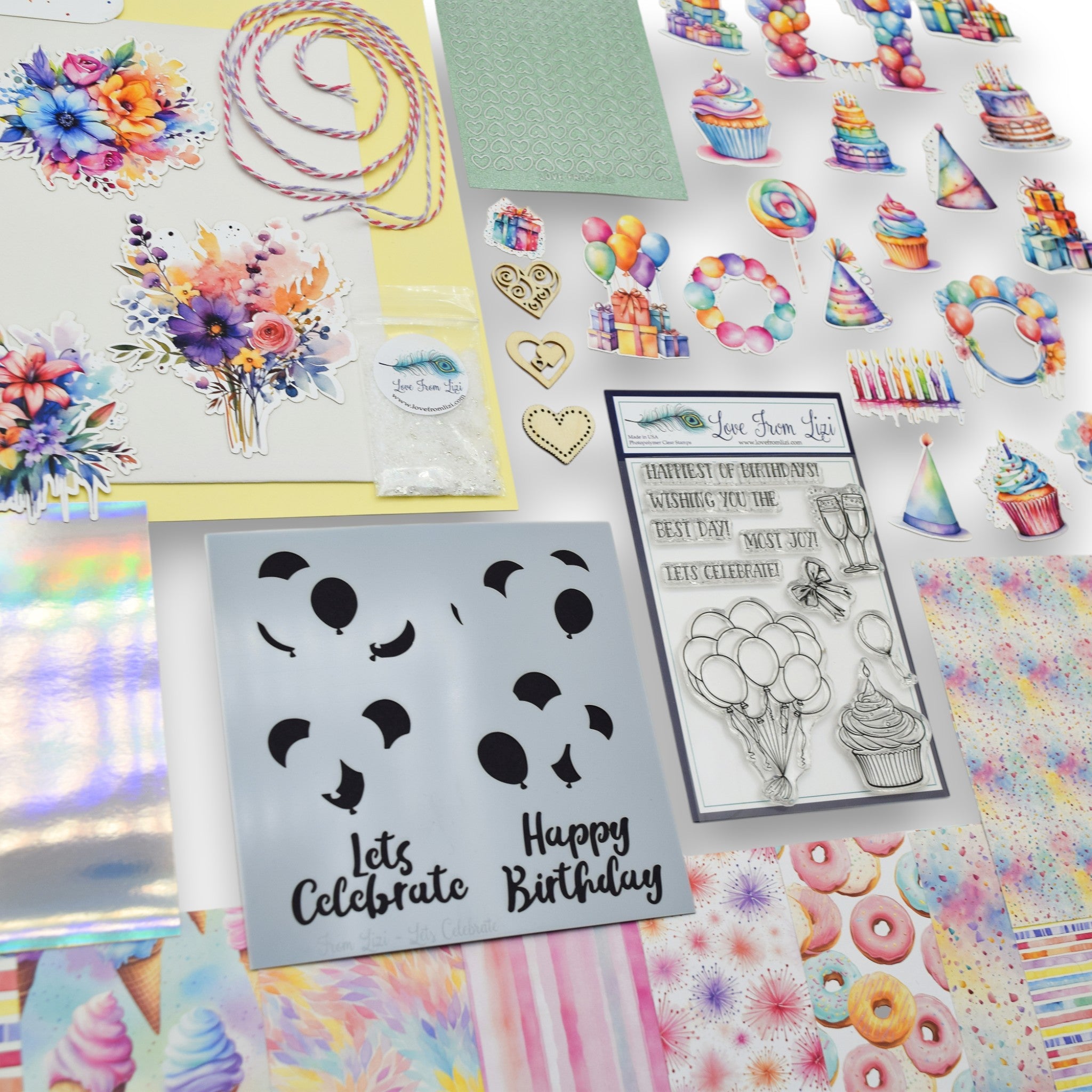 LFL January 25 Card Kit - Lets Celebrate